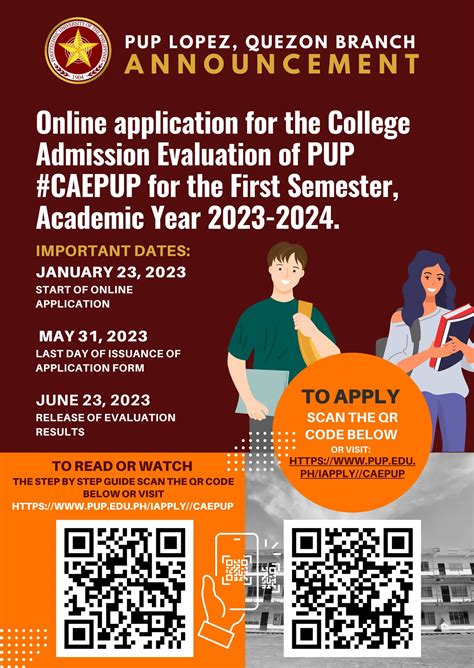 Online application for PUP Lopez, .